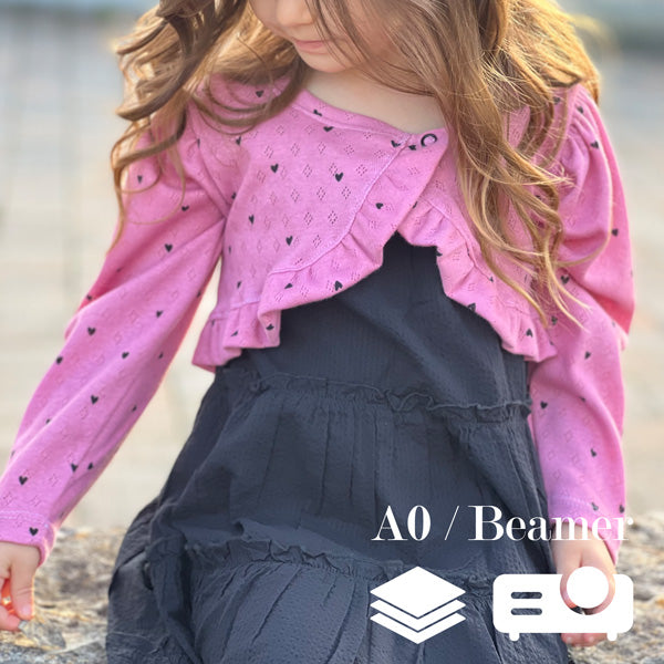 Bolero Beamer Schnittmuster beamerfähig lovely bolero Jacke Nähanleitung lovley bolero Jäckchen