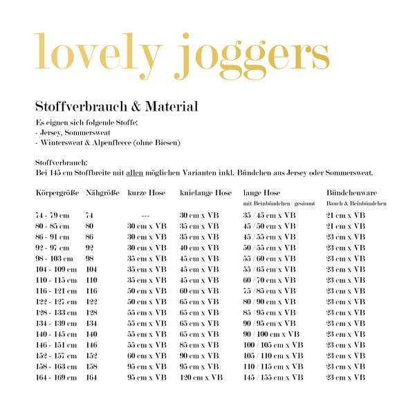 lovely joggers 74-116 BEAMER