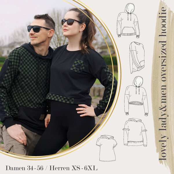 lovely lady & men oversized hoodie