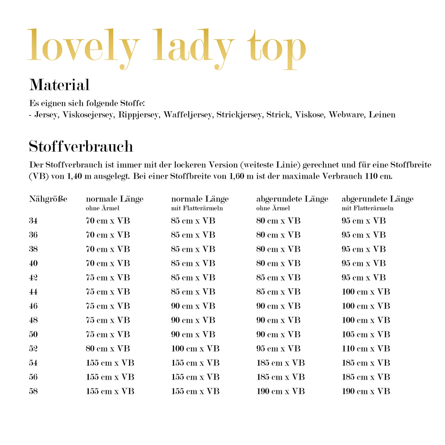 lovely lady top 34-58 - BEAMER