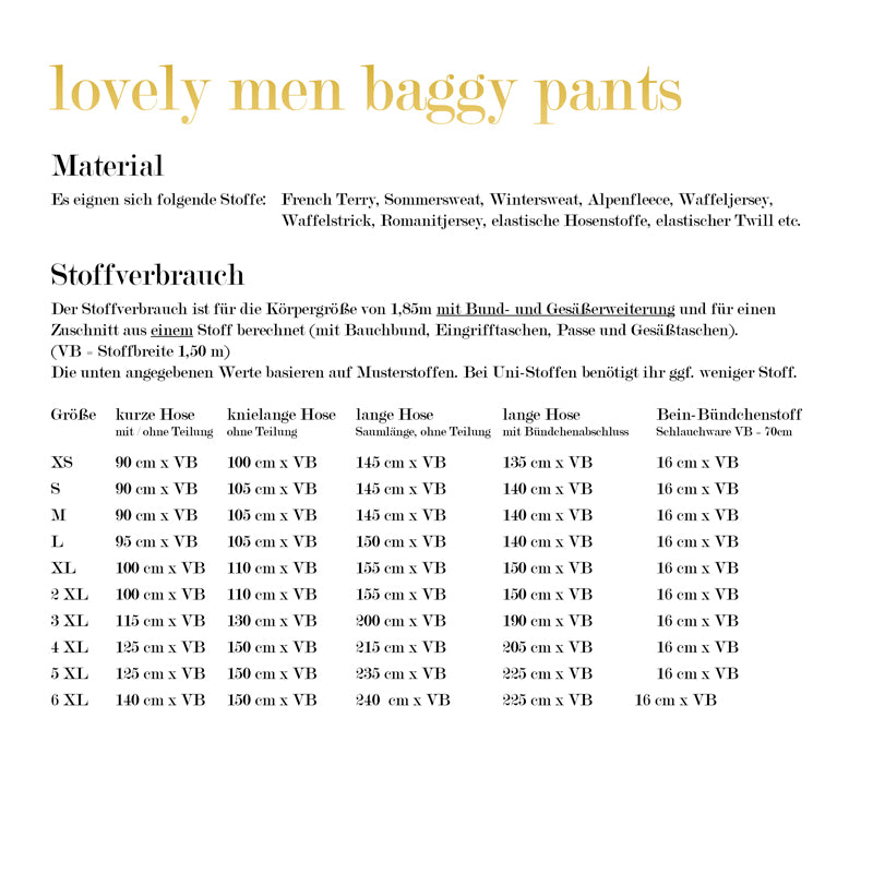 lovely men baggy pants XS - 6XL BEAMER