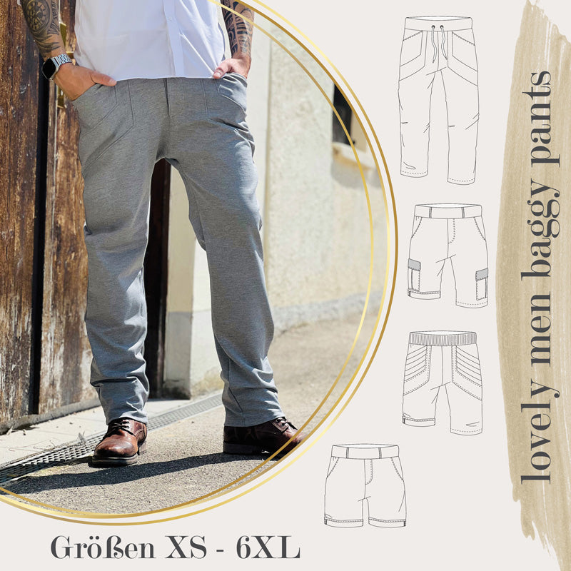 lovely men baggy pants XS - 6XL Herrenhose