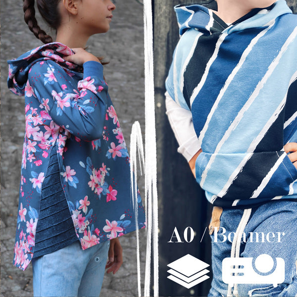 lovely oversized hoodie BEAMER 110-164