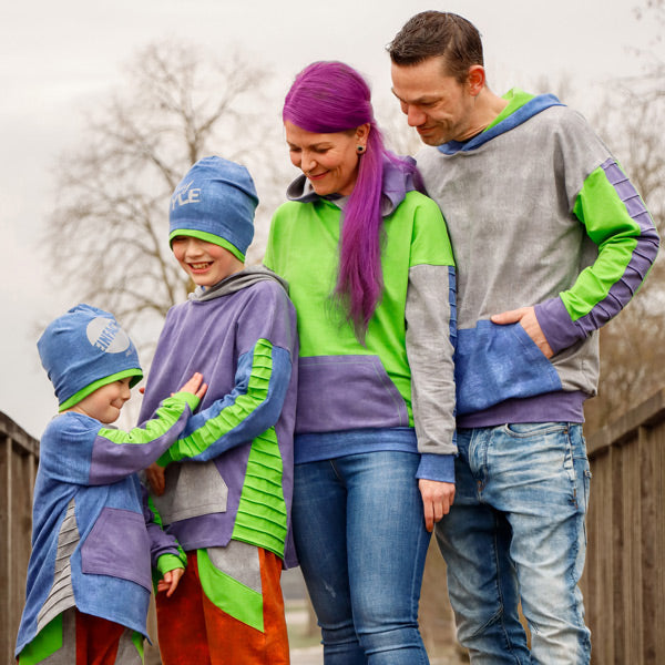 lovely family oversized hoodie - BEAMER