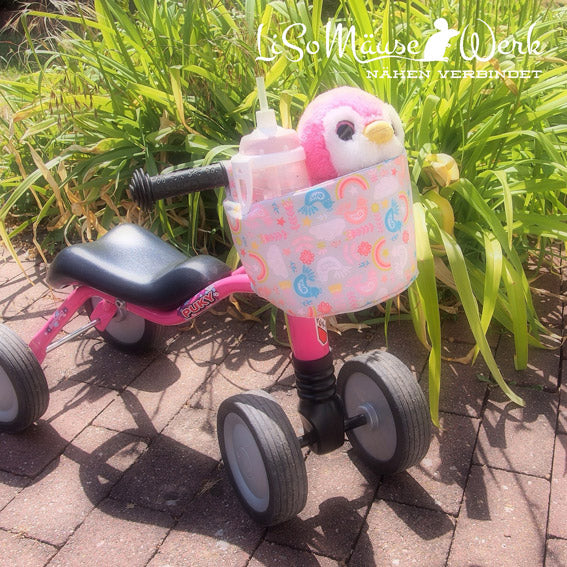 lenkertasche puky laufrad nähen Schnittmuster Beamer lovely seat Puppensitz Lenkertasche Puky Nähanleitung – LovelySewDesign