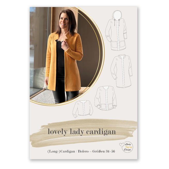 lovely lady cardigan 34-56 Papierschnittmuster