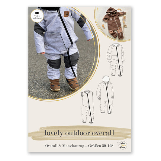 lovely outdoor overall Papierschnittmuster 50-128