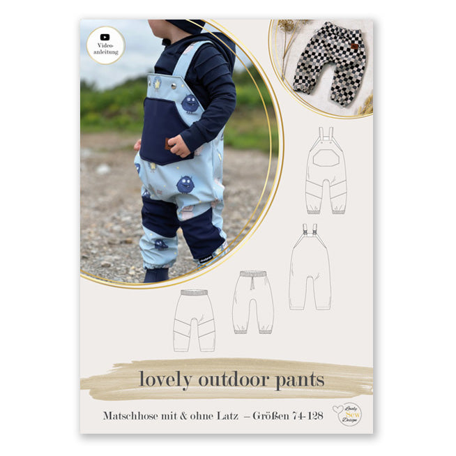 lovely outdoor pants Papierschnittmuster 74-128