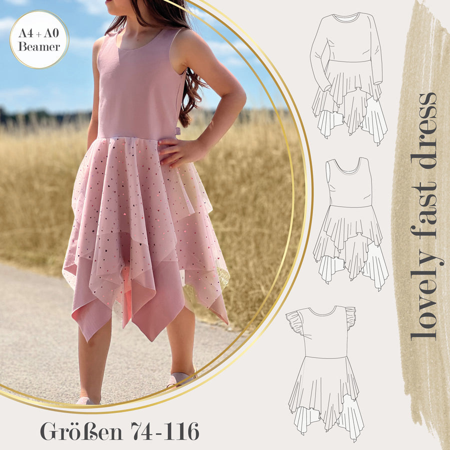 lovely fast dress 74-116 BEAMER Tüllkleid