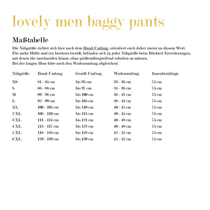 lovely men baggy pants XS - 6XL BEAMER
