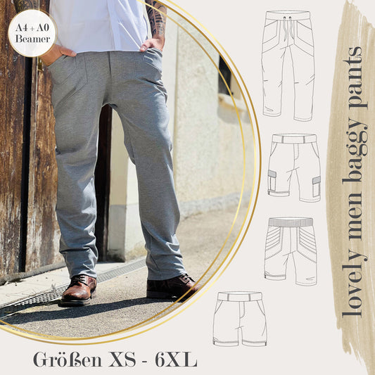 lovely men baggy pants XS - 6XL BEAMER