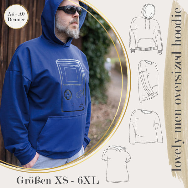 lovely men oversized hoodie - XS - 6XL BEAMER