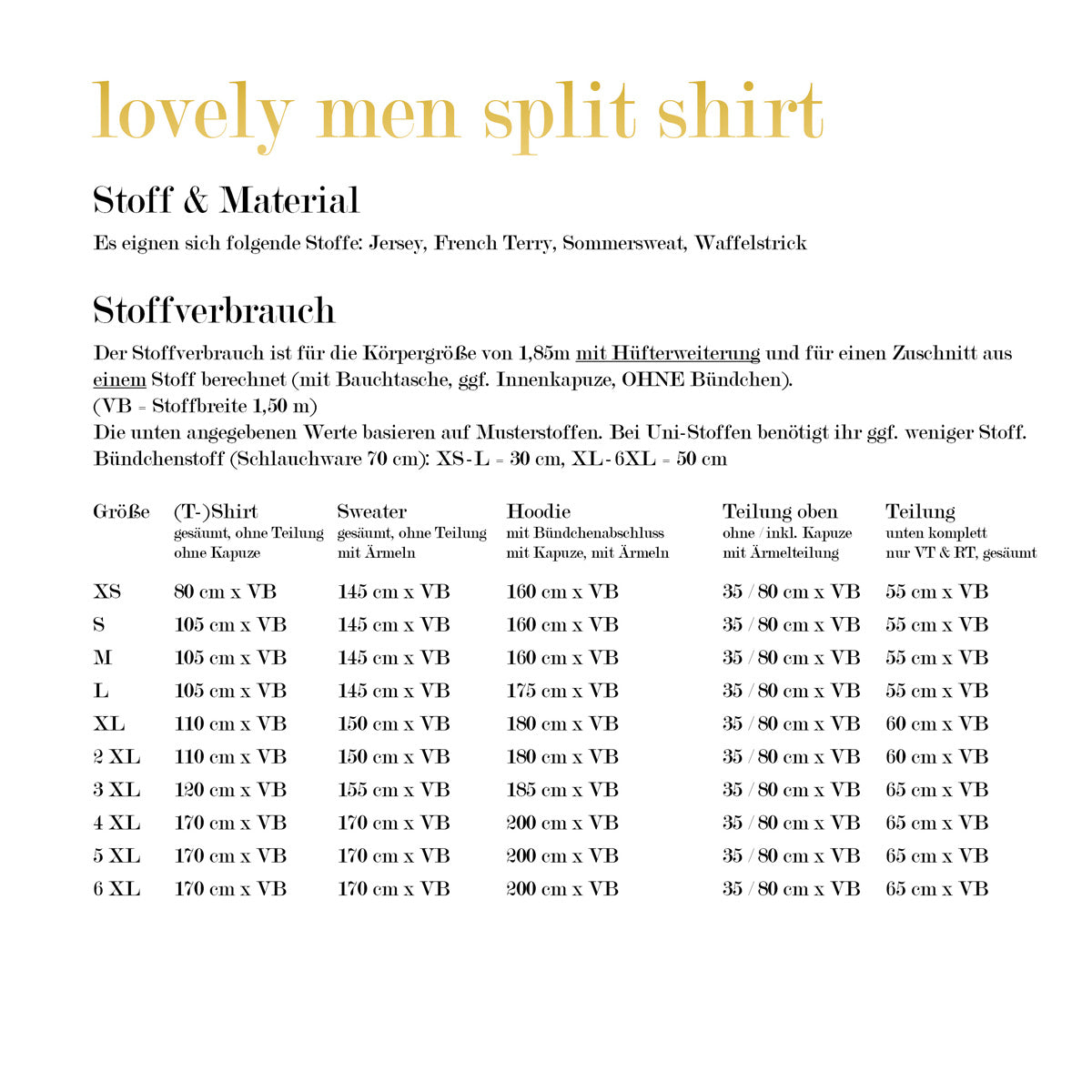 lovely men split shirt XS - 6XL BEAMER