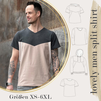 lovely men split shirt XS - 6XL BEAMER