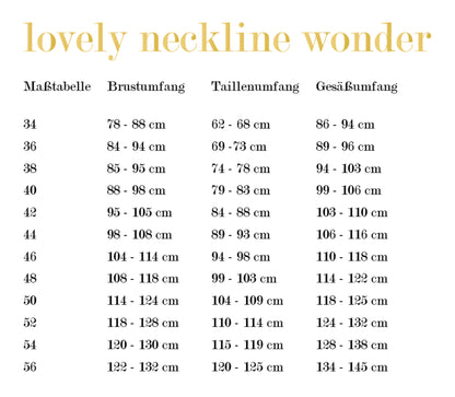 lovely neckline wonder Papierschnittmuster 34-56