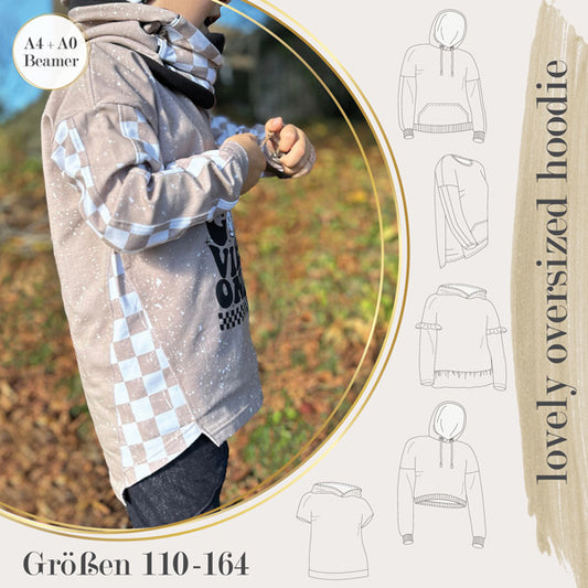 lovely oversized hoodie BEAMER 110-164