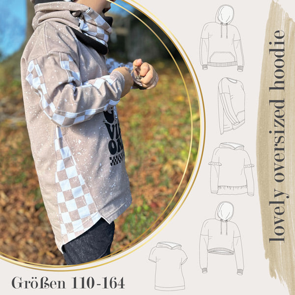 lovely oversized hoodie 110-164