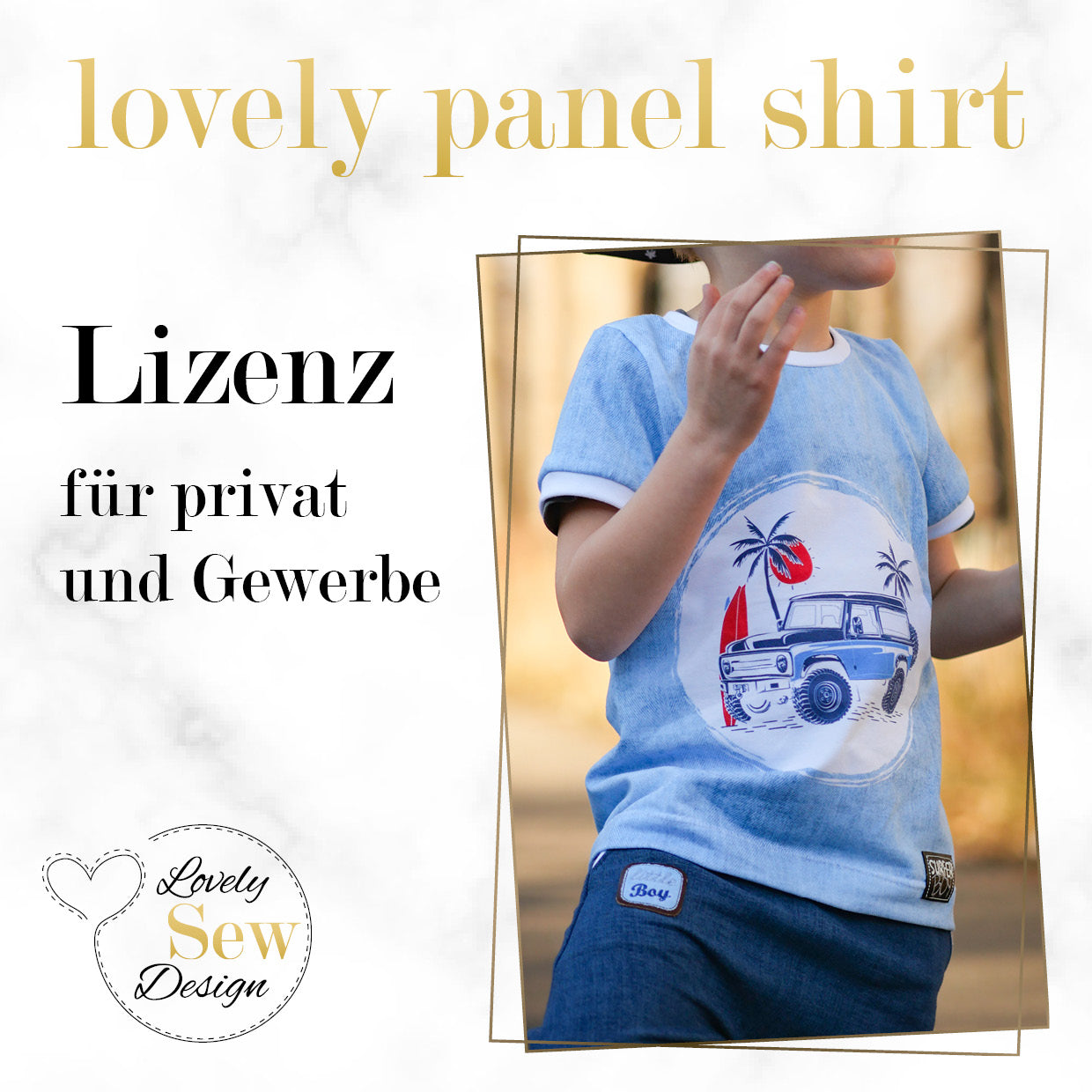 Lizenz lovely panel shirt