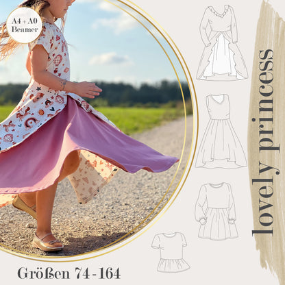 lovely princess 74-164  BEAMER Kleid & Tunika