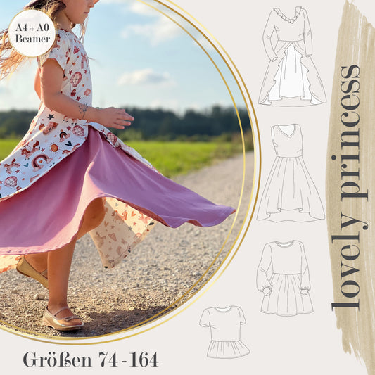 lovely princess 74-164  BEAMER Kleid & Tunika