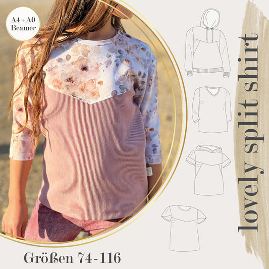 lovely split shirt 74-116 BEAMER Sweatshirt Pullover Hoodie T-Shirt