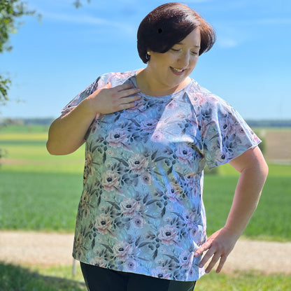 lovely lady raglan shirt 34-56 T-Shirt Pullover Hoodie