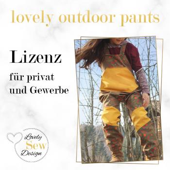 Lizenz Matschhose Schnittmuster ebook lovely outdoor pants