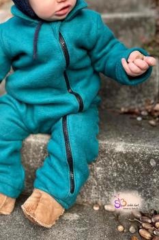 Baby Kleidung naehen lovely outdoor overall Matschanzug Nähanleitung Anzug Softshell Walkanzug Kinder