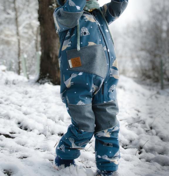 Jungen Softshelloverall lovely outdoor overall Schneeanzug Nähanleitung Softshell Kinder